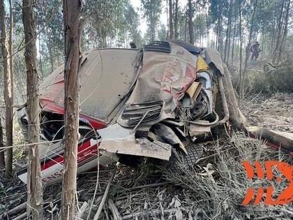 Pēc dramatiskās Portugāles WRC pirmās dienas līderis Rovanpera, Evansam smaga avārija