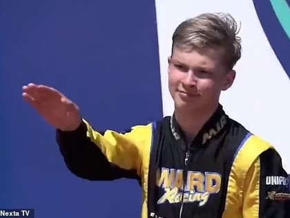 Štolcermani apsteigušais krievu sportists Itālijas himnas laikā parāda nacistu sveicienu (VIDEO)