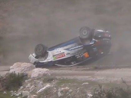 Kaurs pēc avārijas Portugāles WRC Sardīnijas rallijā startēs ar Lapi automašīnu (VIDEO)