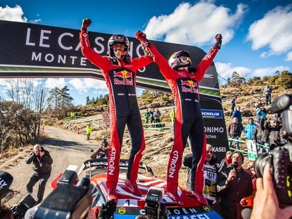 Ožjē fantastiskā un sīvā cīņā izcīna uzvaru Montekarlo WRC rallijā