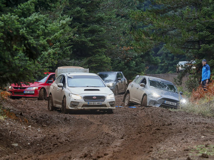 Laikapstākļi apgrūtina Grieķijas WRC dalībniekiem iepazīties ar trasi (FOTO)