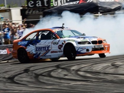 Drift Allstars atklāšanā Eglīte otrais, Jēkabsonam pamatīga avārija (FOTO)