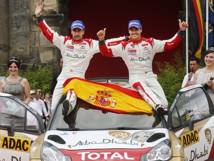 Trillera īstā cīņā uzvaru Vācijas WRC rallijā izcīna Sordo