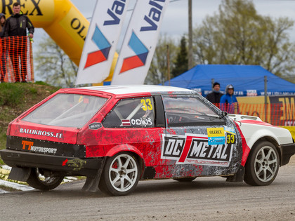 Arnis Odiņš pēc trešā Igaunijas rallijkrosa čempionāta posma ieņem trešo vietu