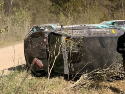LRČ kopvērtējuma līderis piedzīvo avāriju Sāremā rallijsprintā