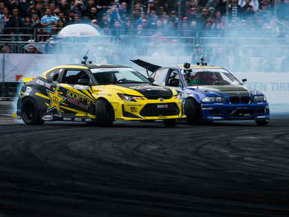 Formula Drift sensacionāli uzvar BMW, Blušam solīds TOP 16 sniegums (VIDEO)