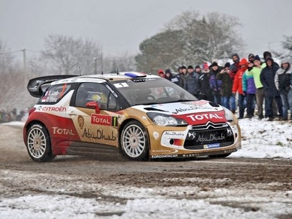 Lēbs neapturams Montekarlo rallija pirmajā dienā, Noivilam rallijs beidzies