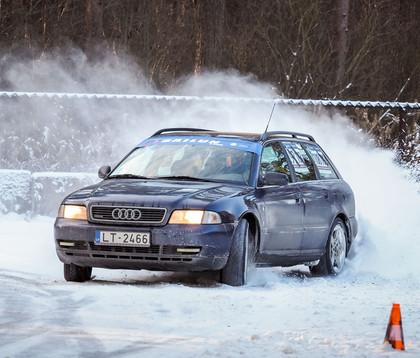 Rīgas Ziemas kausa 1. posmā triumfē Jānis Hāns ar 'Audi A4' (VIDEO)