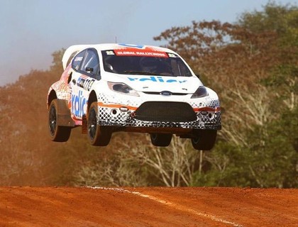 Dramatiskā cīņā, avarējot trīs līderiem, X-Games rallijkrosa 1.posmā uzvar Spīds (VIDEO)