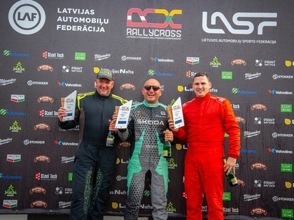 Latvijas-Lietuvas rallijkrosa čempionāta 3.posmā latviešu sportistiem vairākas godalgas