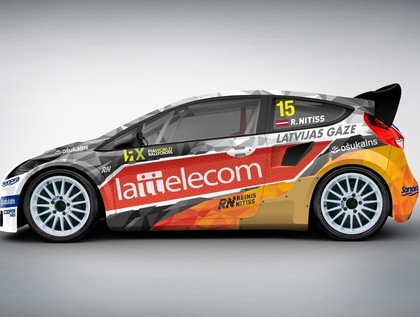 Nitišs Rīgas rallijkrosa posmā arī startēs ar 'Ford Fiesta RX' auto