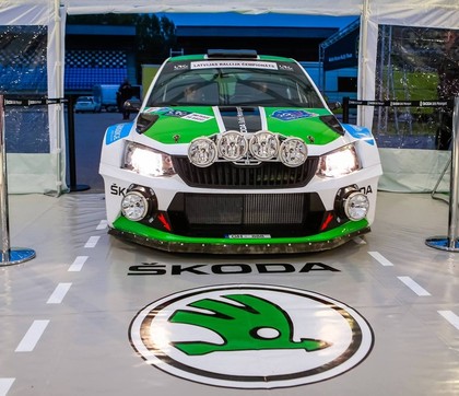 Kisiels pirmajos piecos Latvijas rallijos startēs ar 'Škoda Fabia R5'