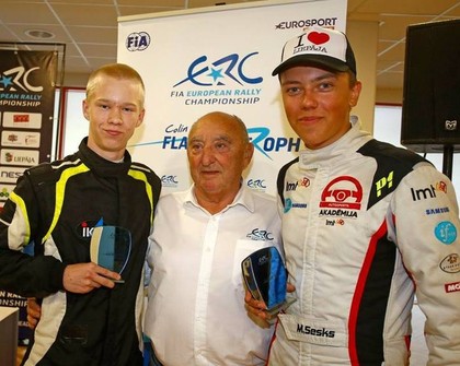 Mārtiņš Sesks un Kalle Rovanpera 'Rally Liepāja' iegūst prestižo Kolina Makreja balvu