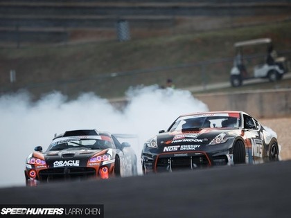 Pārsteigumiem bagātajā 'Formula Drift' otrajā posmā uzvar lietuvietis