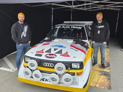 Brāļi Velmes un 'Audi Quattro Sport E2' gatavi Polijas Leģendu rallijam