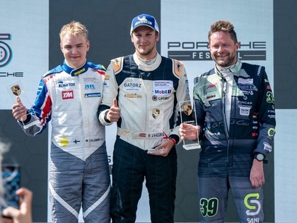 Zviedris izcīna savu pirmo uzvaru Ziemeļeiropas Porsche čempionātā